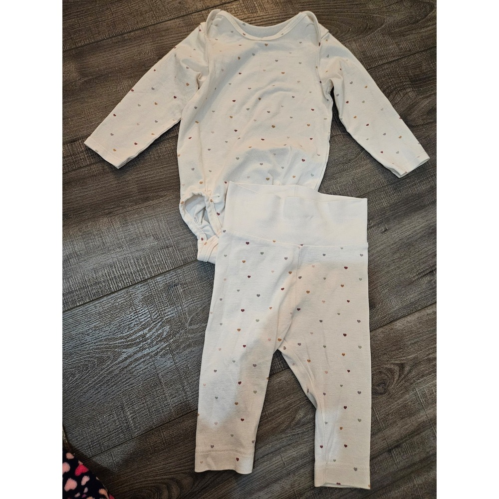 H&m baby girl hearts set 6 mos